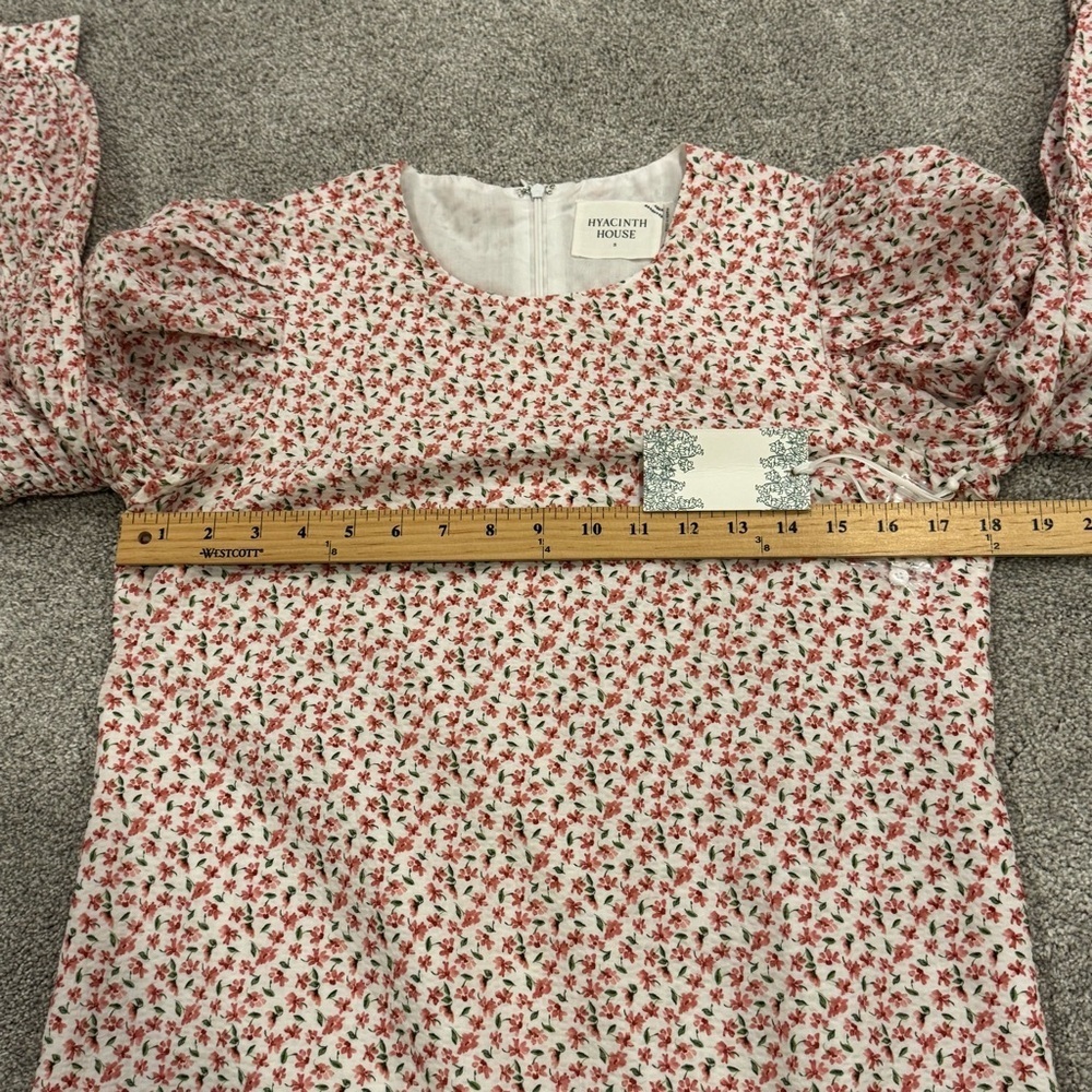 Tuckernuck Hyacinth House Textured Floral Puff Sleeve Clemons Mini Dress NWT - Picture 10 of 13